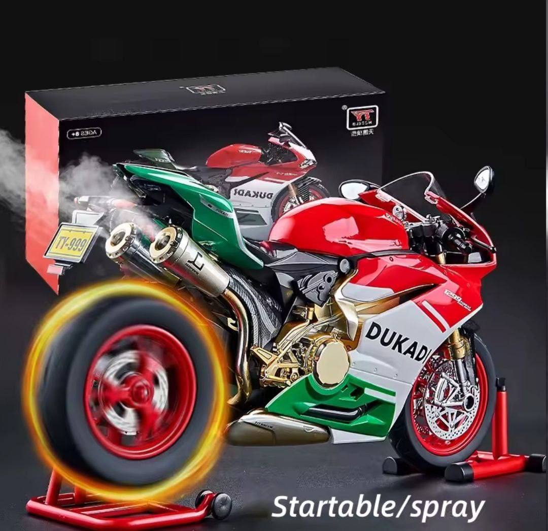 ماکت موتور دوکاتی مقیاس ۱/۹ دودزا همراه با جک و کلاه