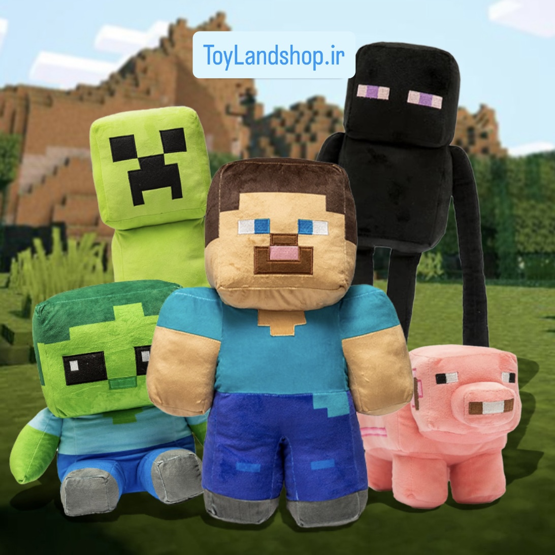 انواع عروسک طرح ماینکرافت پولیشی