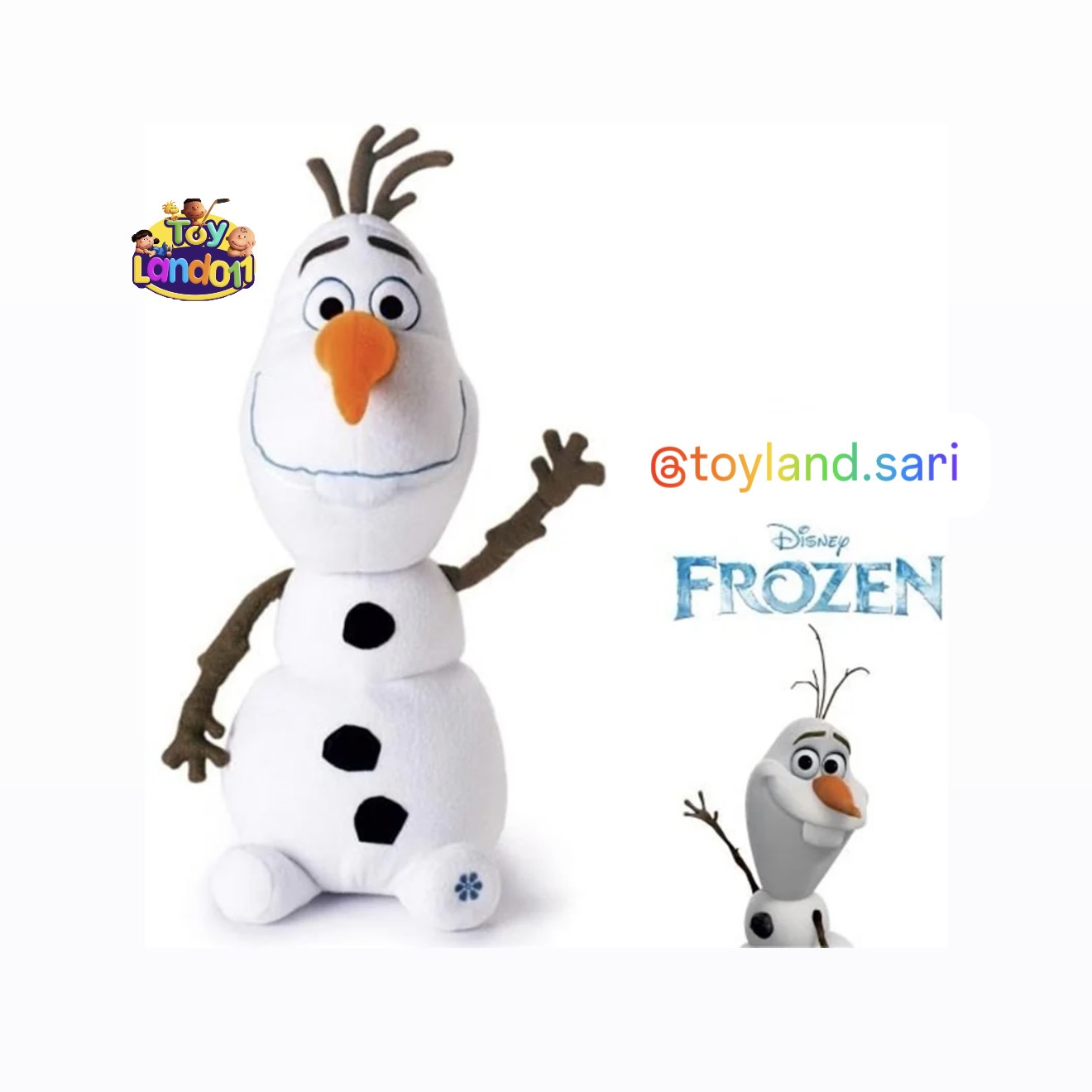 عروسک اولاف فروزن ارتفاع 35 سانتی متر