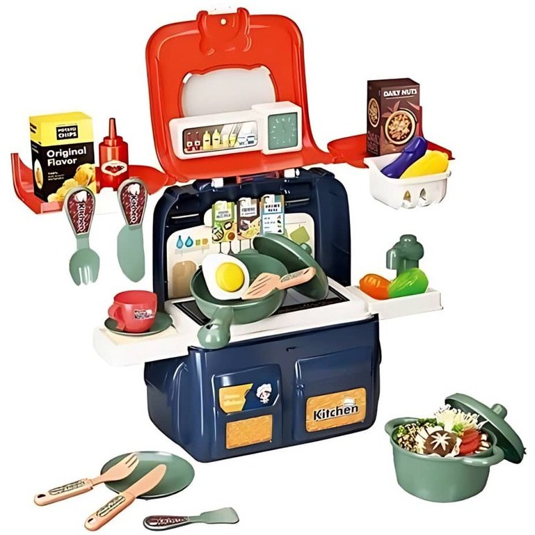 اسباب بازی مدل آشپزي 42 تکه کوله اي آیتم 8721 برند Home Kitchen