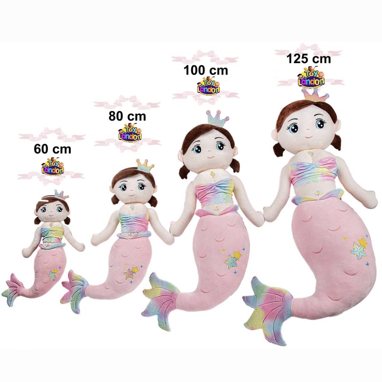 عروسک پولیشی پری دریایی هاوایی ۶۰سانتی