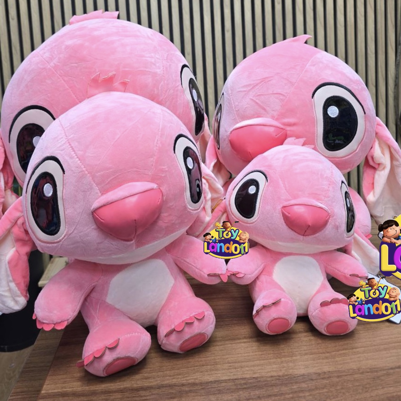 عروسک استیچ صورتی دماغ چرمی