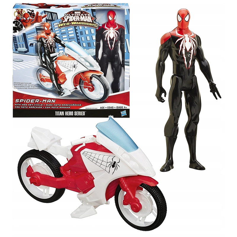اکشن فیگور اسپایدرمن به همراه موتور