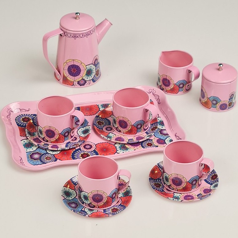 اسباب بازی ست چای خوری فلزی چمدانی