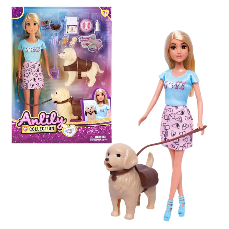 عروسک باربی ANLILY و نگهداری سگ