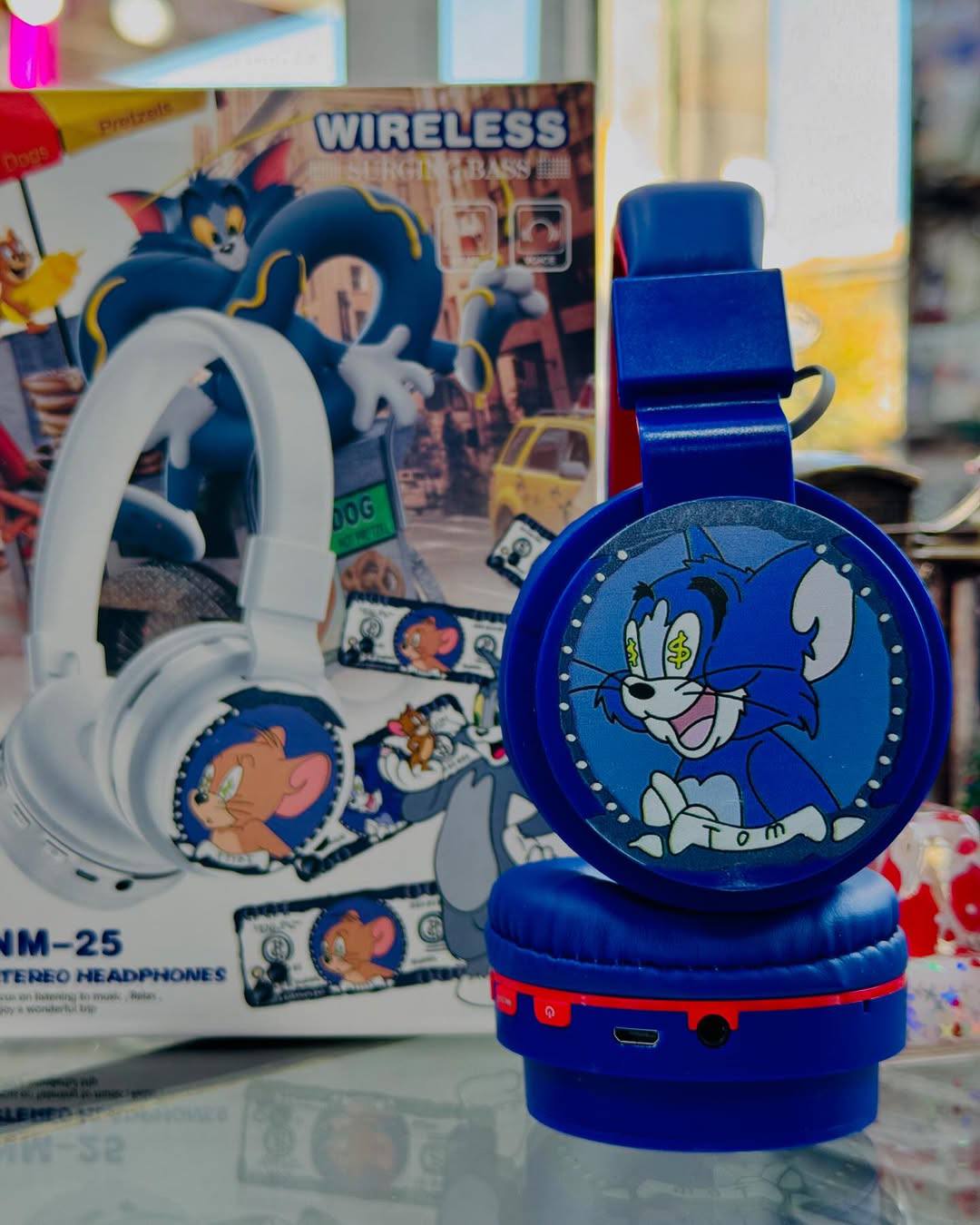 هدفون بلوتوثی طرح تام و جری