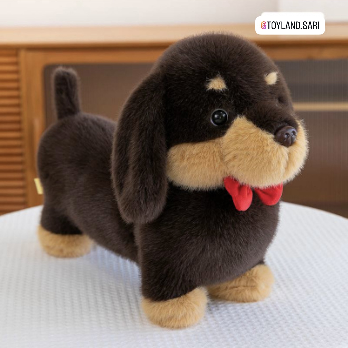 عروسک پولیشی سگ پاپیون دار 45 سانتی