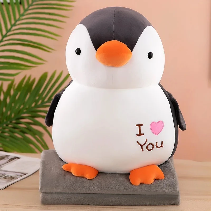 پتو بالشتی عروسکی طرح پنگوئن