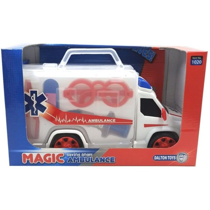 ماشین اسباب بازی آمبولانس با تجهیزات پزشکی