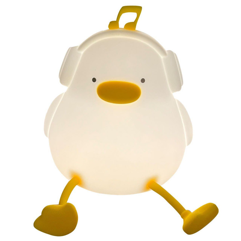 چراغ خواب کودک مدل سیلیکونی اردک هدفونی