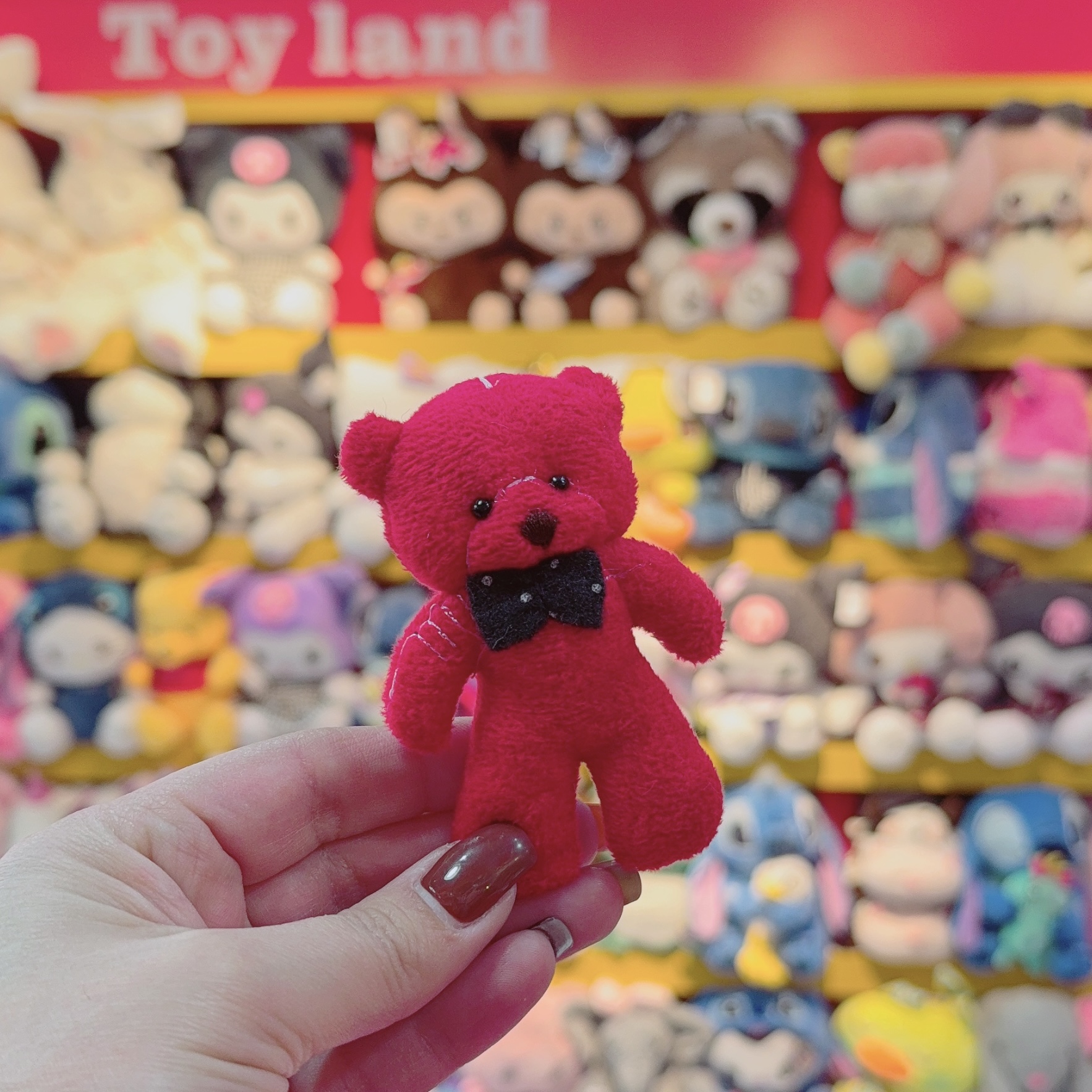 عروسک خرس بوکت قرمز 10 سانتی