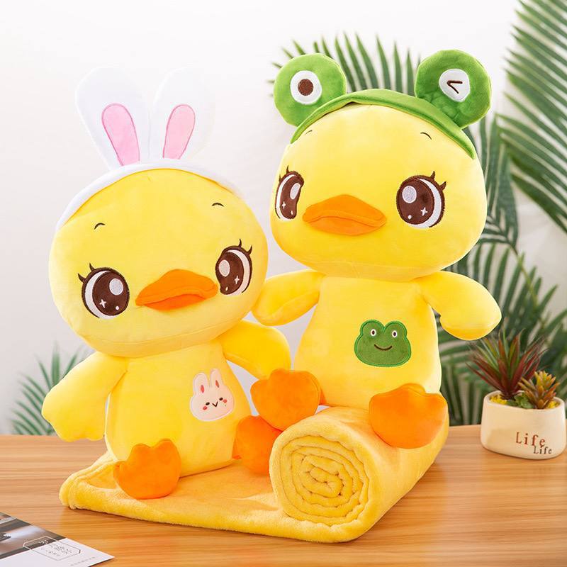 پتو بالشتی عروسکی طرح جوجه کلاه دار