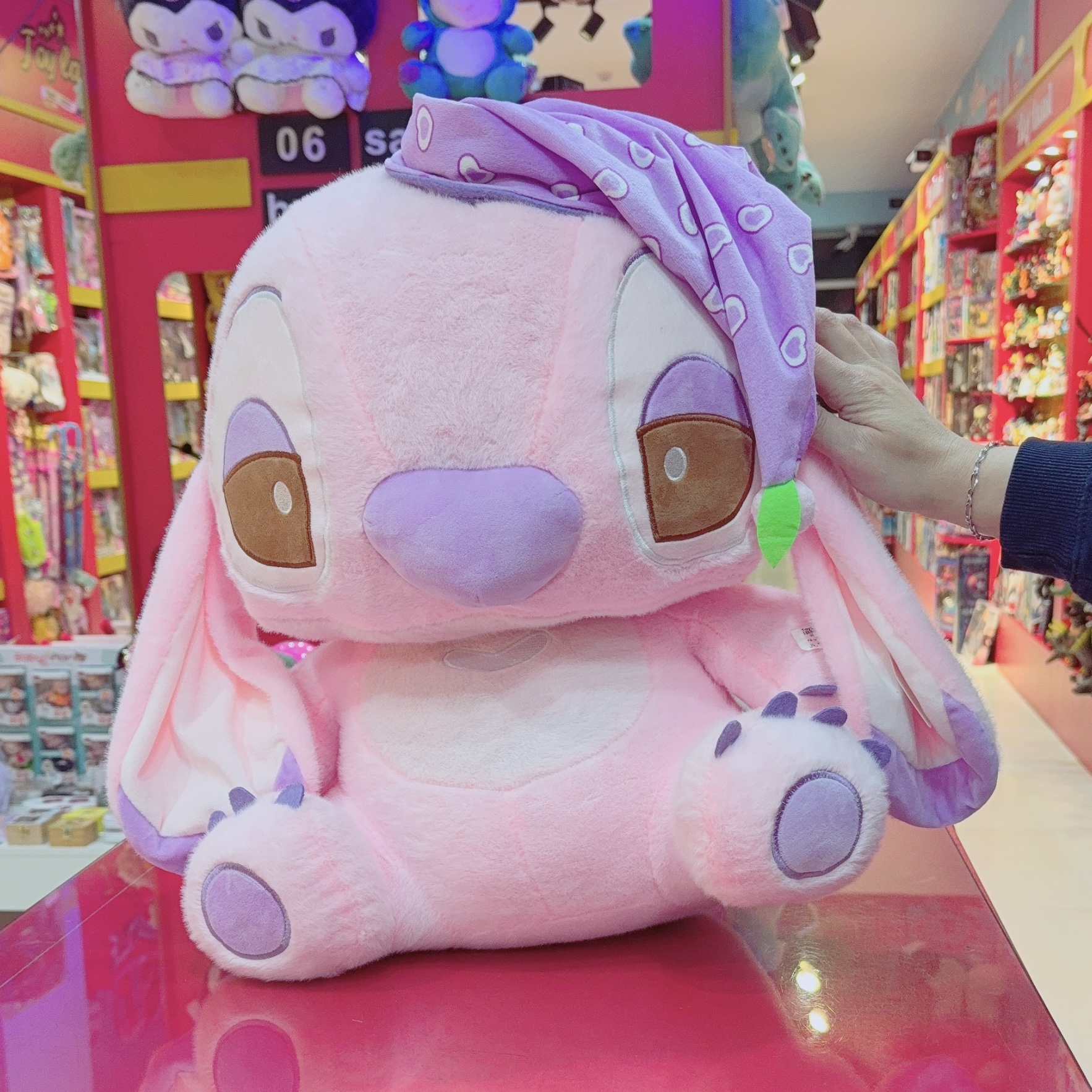 عروسک استیچ با کلاه خواب