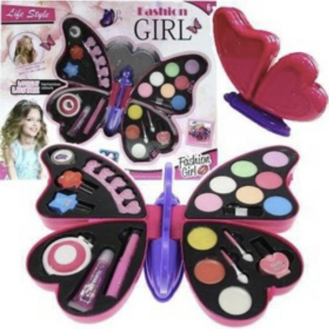 ست لوازم آرایشی کودک طرح پروانه