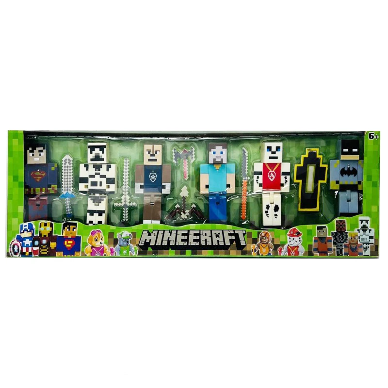 اکشن فیگور ماینکرافت طرح قهرمانان مجموعه 6 عددی