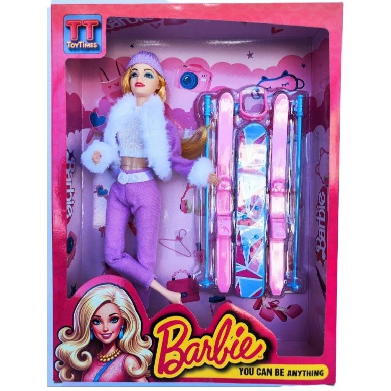 باربی مفصلی با اسکیت کد TT_113