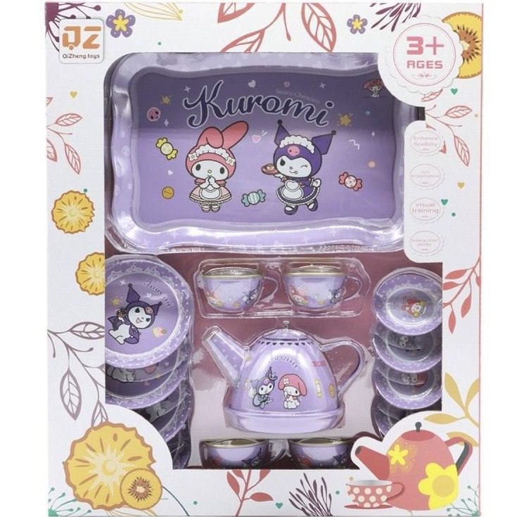 ست چای خوری استیل کرومی و ملودی